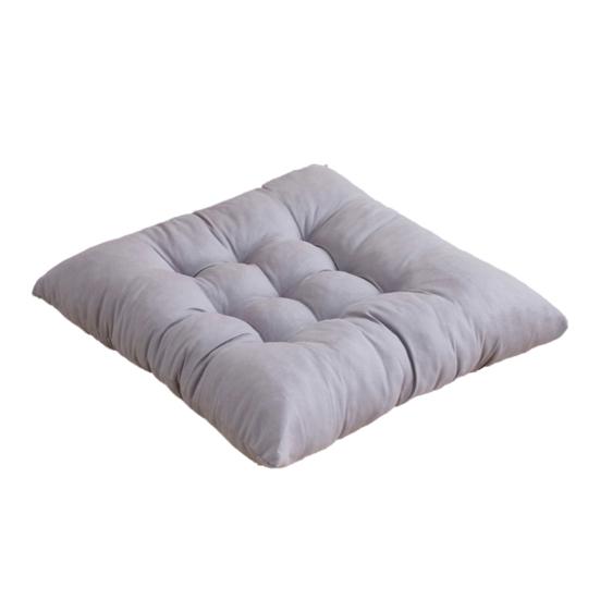 Seat Cushion with High Elasticity Thick Filling Anti-Slip Design Square Solid Color Style Chair Cushion Autumn Winter Chair Pad