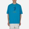 Air Jordan X Union Crossover SS22 Solid Color Character Alphabet Printing Round Neck Short Sleeve Asia Edition Blue Men's DM2840-483