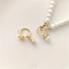 14K Gold Filled Color Retention Bead Cup Crown Ring Necklace Clasp for DIY Pearl Pendant Jewelry Accessories