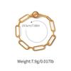 Minimalist Gold Plated Color Retention Neutral Thick Chain Handmade Plain Bracelet