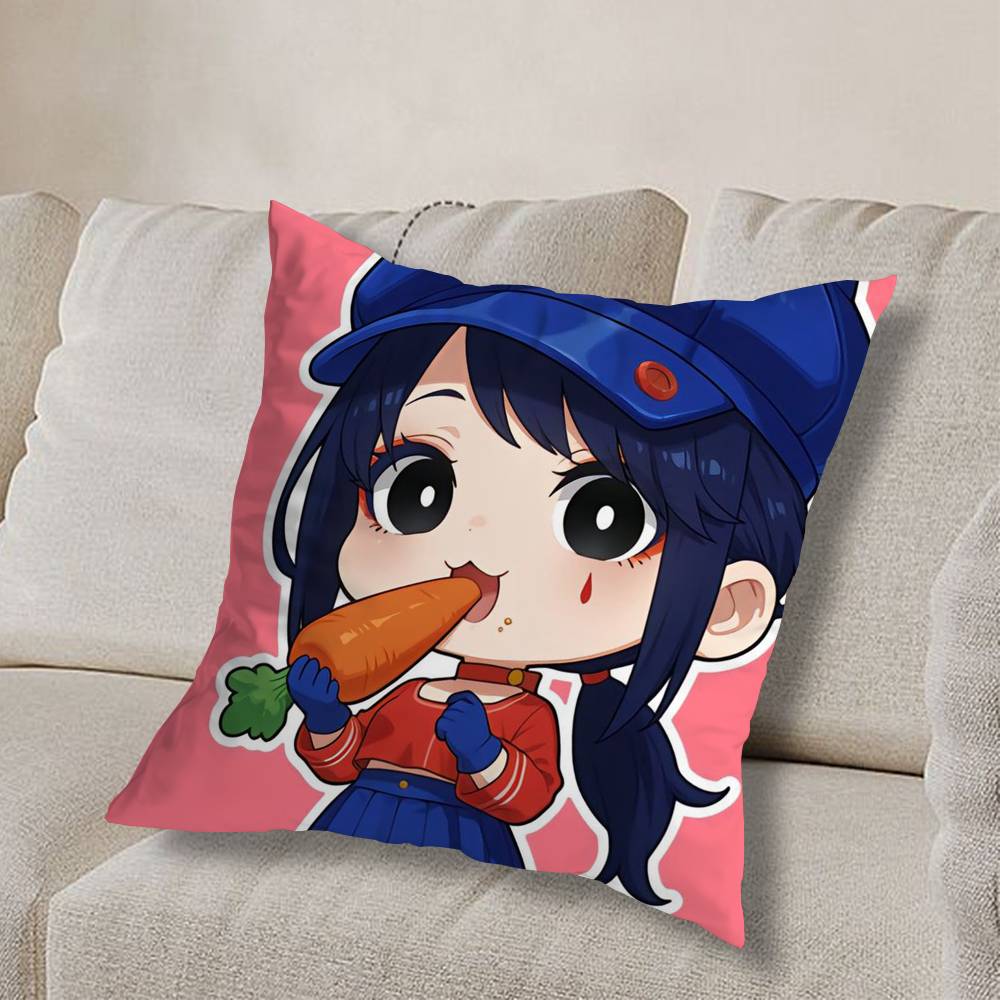 Evil CUTE M-MiSide Mita Pillow Case Square Double-Sided Printing Short Plush Sofa Cushion Cover Bedroom Bedside Pillow