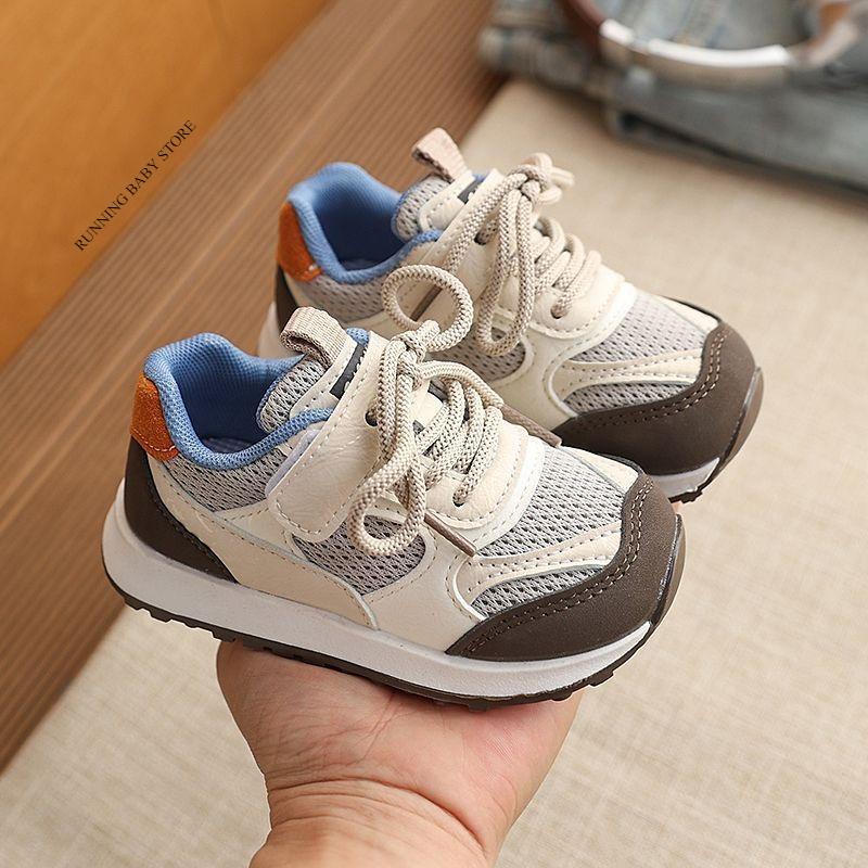 

Designer Children s Casual Shoes Neutrals and Bright Hues Anti-Slip Lightweight Kids Sport Shoes Anti-kick Toe Flat I10282 21 коричневый