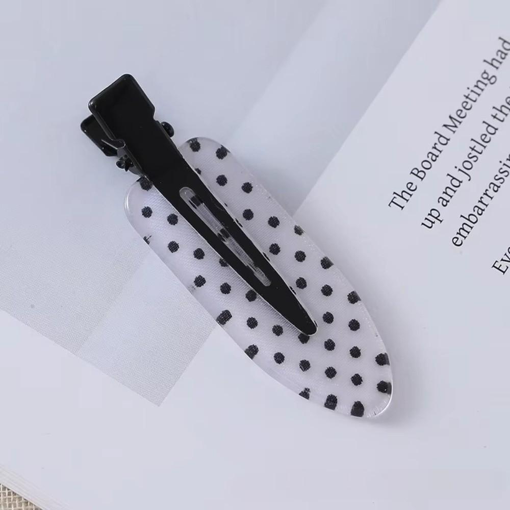 Fashion Polka Dot Hair Clips Seamless No Crease Hairpins No Bend Headdress Bangs Clip for Women Girls