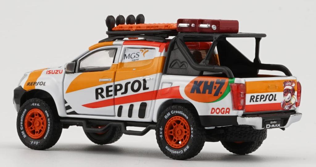 Scherer Designs BM Creations 1/64 Scale Isuzu D-Max 2018 "Repsol Oil" Accessory Pack RHD Finished Model