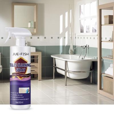 JUE-FISH Spray Pulizia Piastrelle Ceramiche Cucina Bagno Muro Pavimento Piastrelle Ceramiche Decontaminazione Pulizia Sgrassaggio Ristrutturazione Spray Fresco