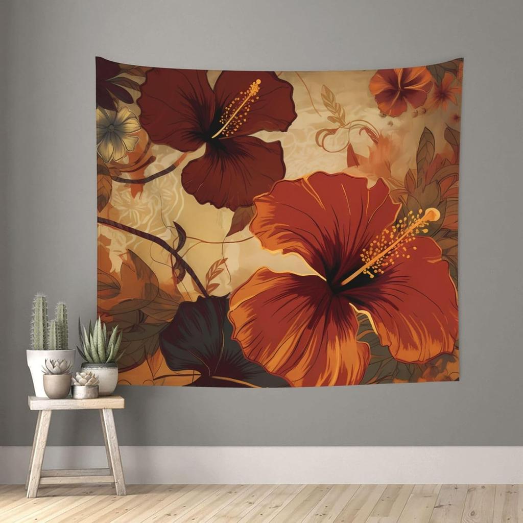 Hanging For Living Room Retro Skull And Roses Tapestry Modern Art Wall Blanket Aesthetic Tapestrys Indoor Outdoor Tapestries