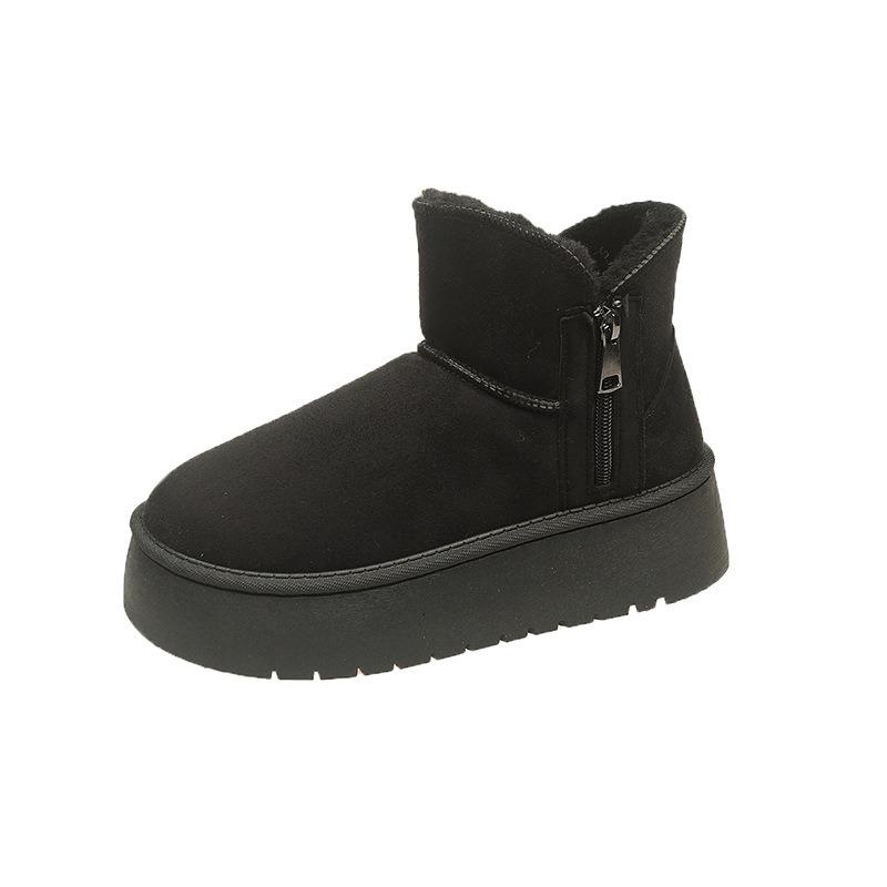 Thick-soled Shoes, Large-sized Snow Boots, New Fashionable and Warm Cotton Boots, Thickened Student Women's Boots