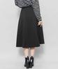 Milliandeni Flared Volume Midi Size L Women's Skirt, Length, Black,