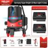 DELIXI High Precision Green & Blue Light Laser Level (2 & 5 Line) for Outdoor Use