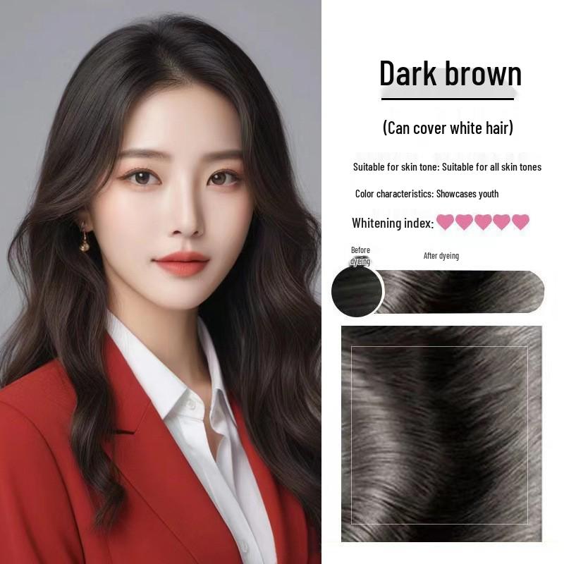 Single-Dose Plant-Based Hair Dye Cream: Natural Black, Non-Irritating, White Coverage for Men & Women.