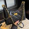 Bag new summer leather women's bag rhombus chain bag temperament advanced sense shoulder messenger bag luggage