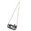 Garden Dog Statue Outdoor Resin Swing Ornament Hanging Decoration Home Bulldog Animal Gift Black