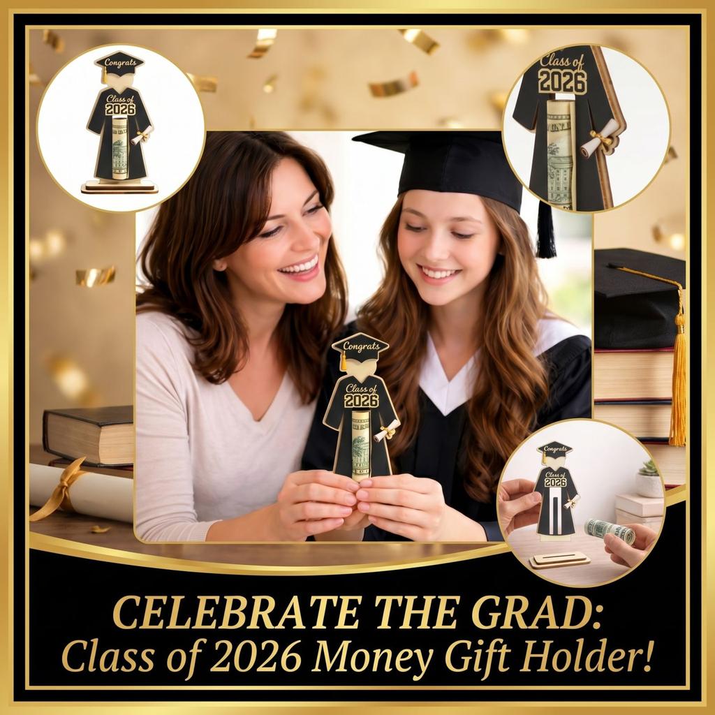 Graduation Wallet Graduation Cash Gift Wooden Wallet Holder Graduation Party Decoration Memorial Display Ornament