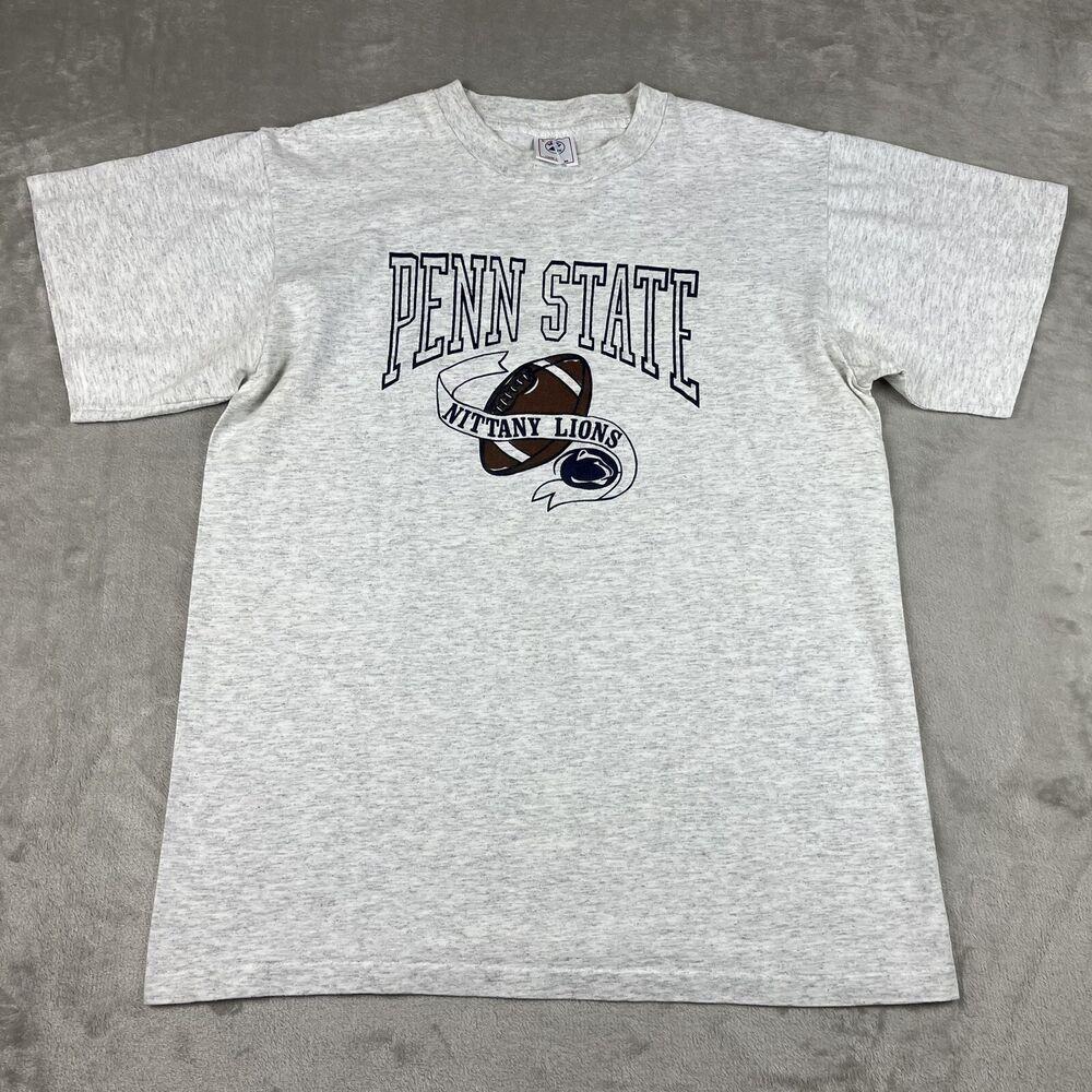 

Винтажная футболка унисекс Penn State Nittany Lions Grey Delta NCAA 90-х годов
