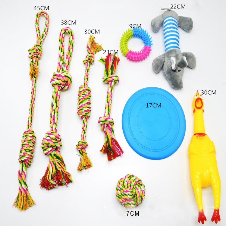 Manufacturer Rope Plush Indestructible Dog Chew Toys Set