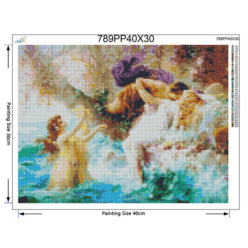 Kits de Ponto Cruz Bordado Diamante Strass Diamante Bordado Almaznaya Pintura Diamante Fada