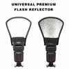 Flash Diffuser Reflector - Double Sided Flash Reflector Elastic Strap Fixing