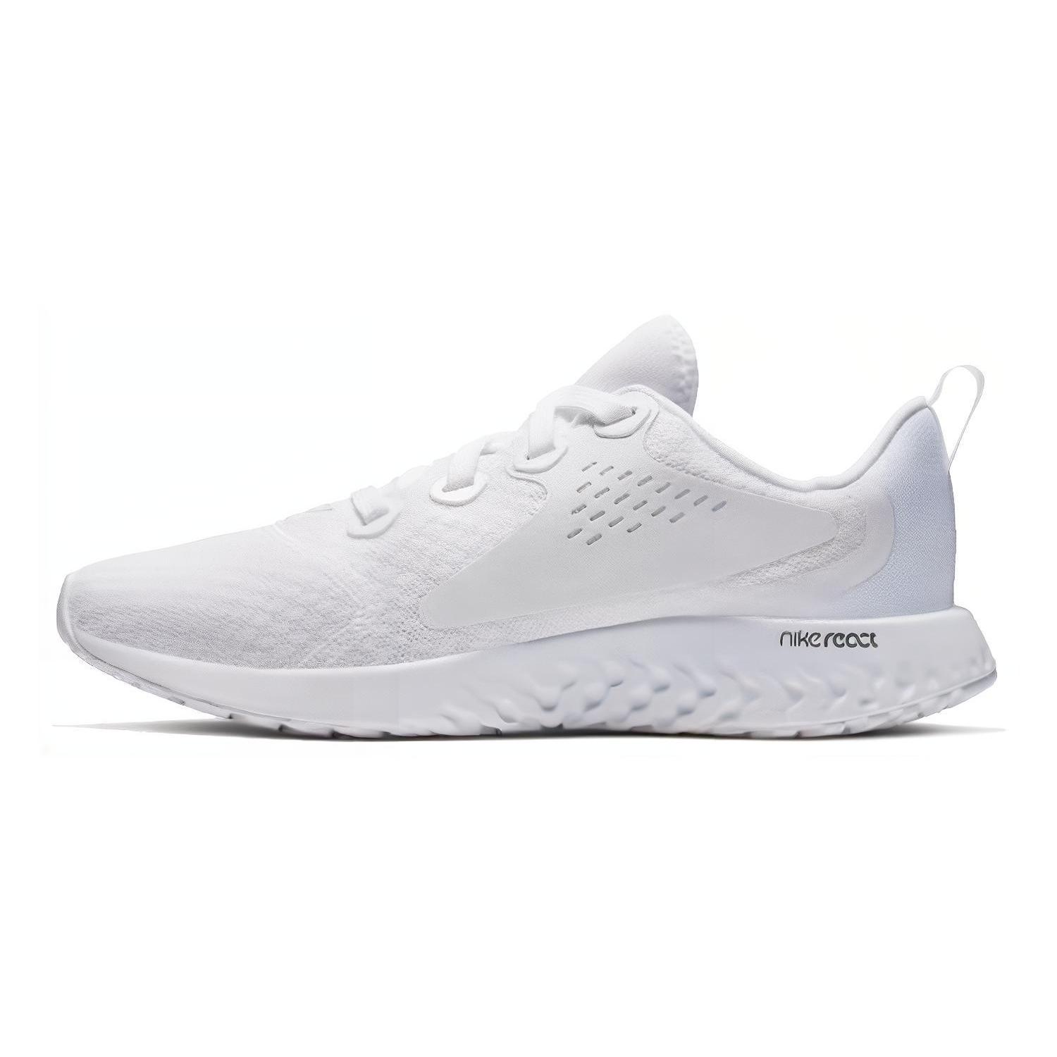 

New Nike Cushioning And Breathable Low Top Kids Running Shoes White Teenagers AH9438-100 36