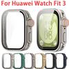 Tempered Glass Case For Huawei Watch Fit 3 Screen Protector Cover Accessories For Huawei Watch Fit3 Replaceable Protective Shell