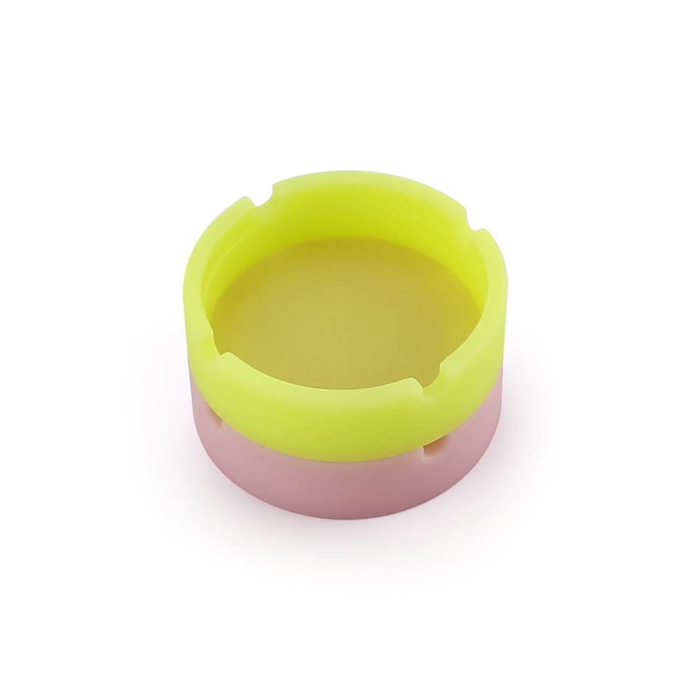 Luminous Silicone Rubber High Temperature Heat Resistant Round Design Ashtray