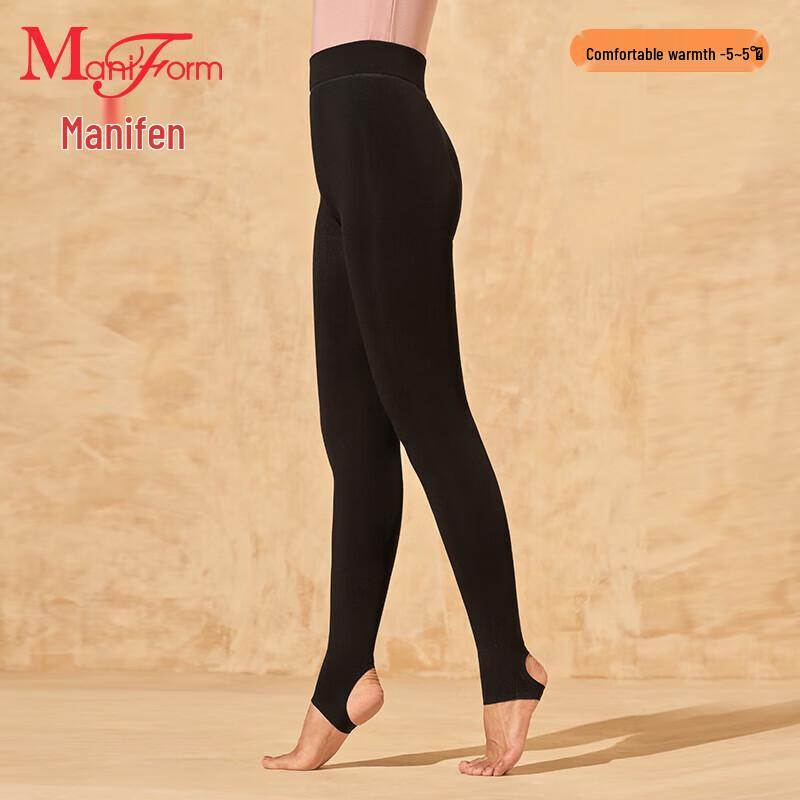 

Maniform Women s Fleece-Lined Footed Leggings M