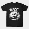 Herren Schwarzes Print-T-Shirt The Maxx No-Cut Transferpapier Print Baumwoll-T-Shirt
