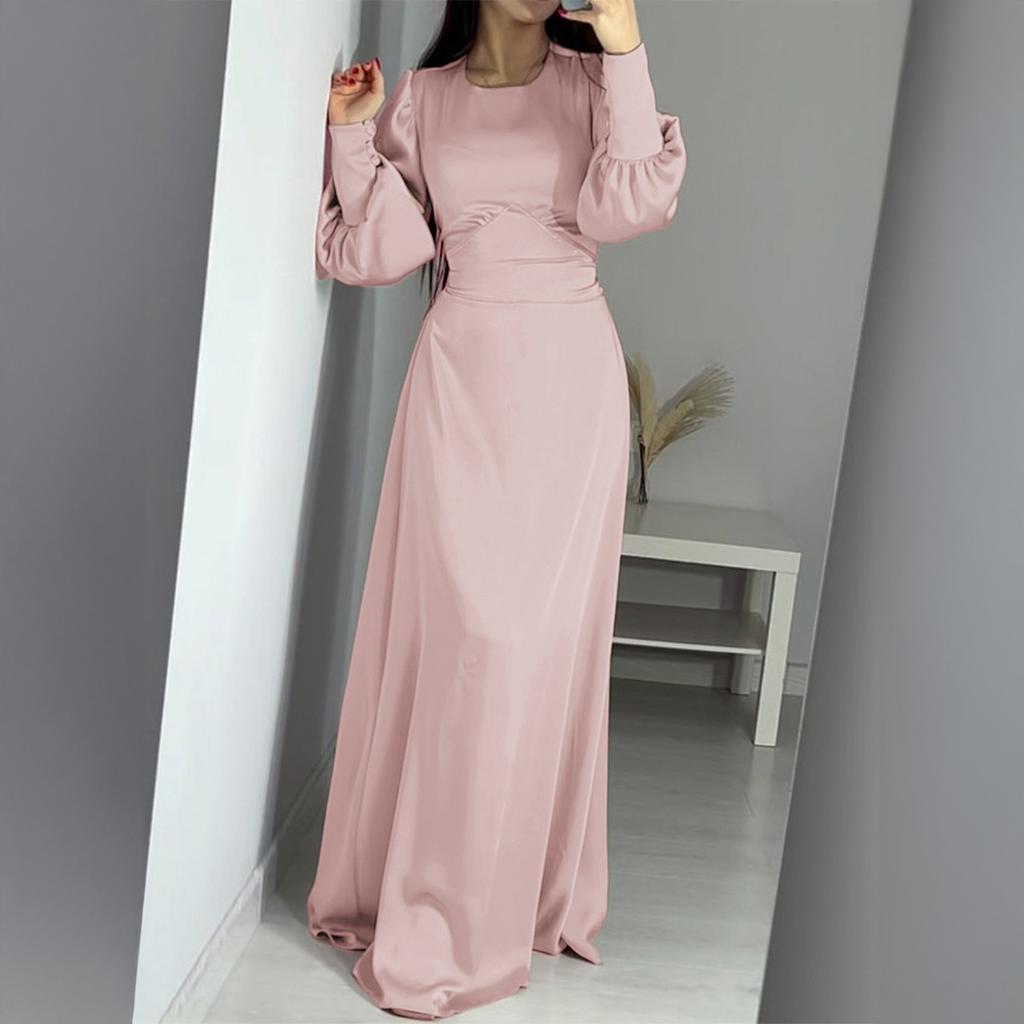 Elegant Style High-end Long-sleeved Long Skirt Dress Women's Clothing Autumn Winter 2025