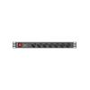 LANBERG 1U 10A 7X SCHUKO RACK 19" 2M BLACK C14