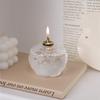 Creative Glass Christmas Tree Candle Holder Room Decoration Candle Holder Home Furnishing HomeDesktop Smoke Free Crispy Oil Lamp