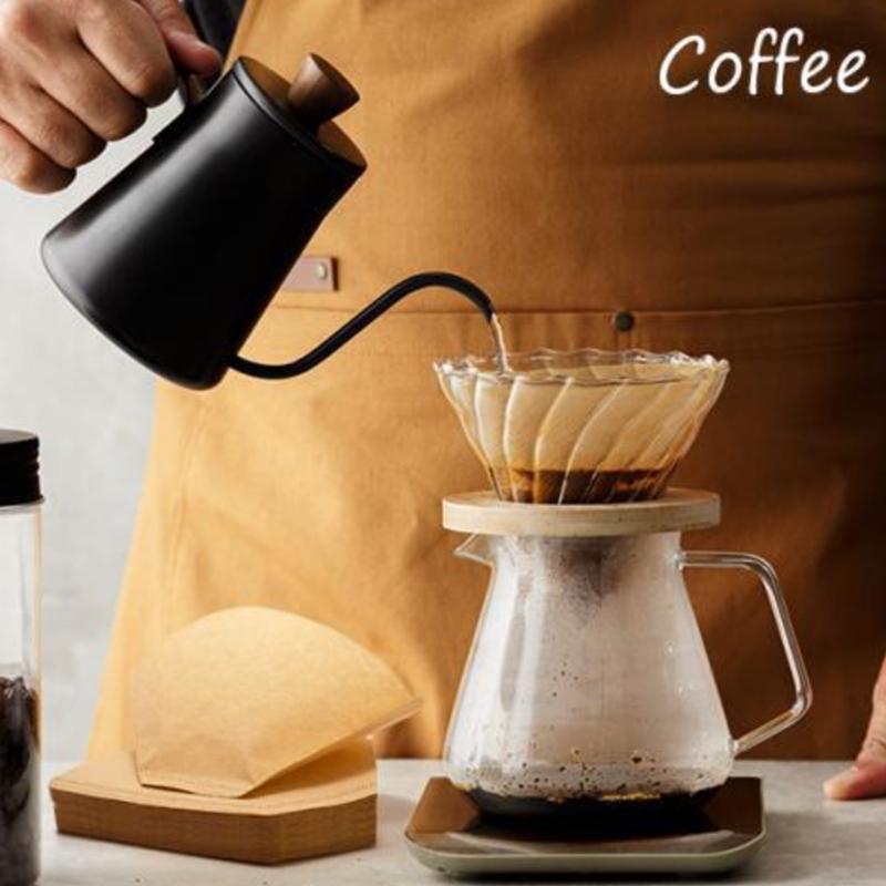 50/100Pcs Coffee Filter Paper V-Shaped Sector Wood Pulp Drip Paper Various Size Tea Infuser Accessories Tool