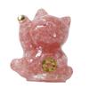 1Pc Resin Lucky Cat Crystal Stone Home Decoration Animal Figurine Gift