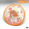Foldable Round Hand Fan Bright Cartoon Prints Portable Hanging Chain Lightweight Cooling Fan for Kids Birthday Party Favor