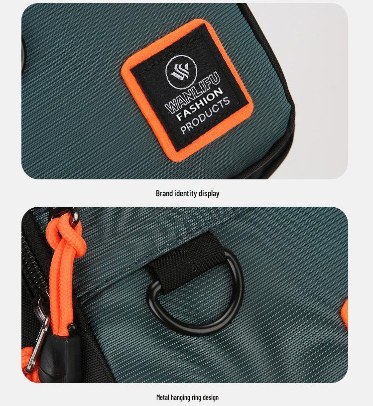 Men's Trendy Lightweight Sporty Chest Bag - Large Capacity, Wear-Resistant, Multi-Compartment Crossbody for Commuting