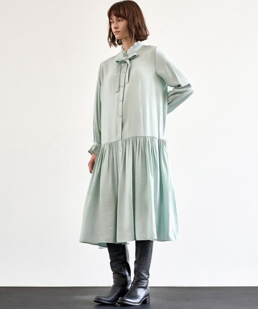 Mite Frill Ribbon Tired Dress_Mt