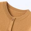 Snowforte Women's Pure Wool Crew Neck Knit Cardigan