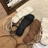 Women's Fairy Style Lace-up Roman Sandals - Flat Heel, Versatile and Gentle Summer Beach Footwear