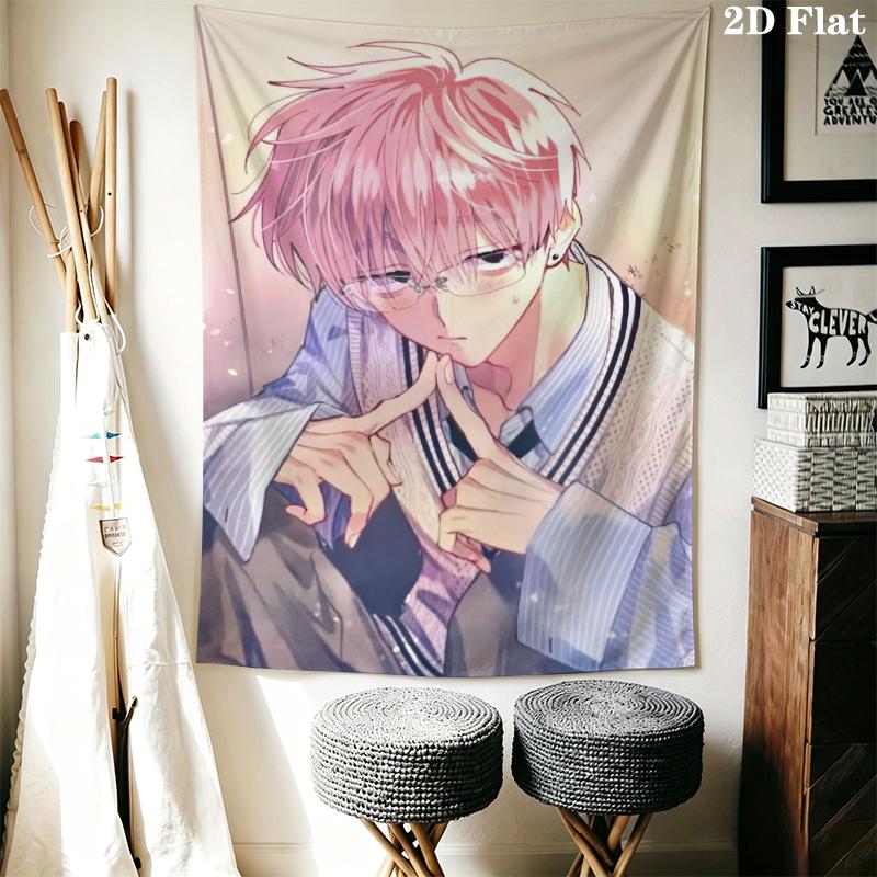 Tamon's B Side Wall Tapestry Aesthetic Wall Hanging Printed Fabric Blanket Decorative Tapestries for Bedroom Living Room Home Decor