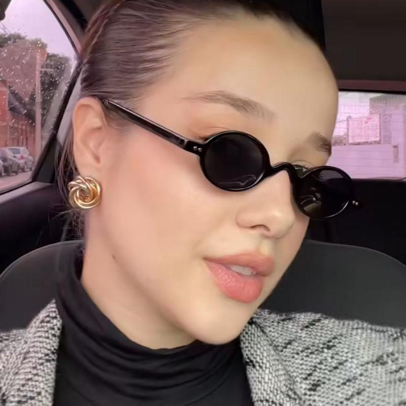 New Vintage Oval Sunglasses Women Brand Designer Sun Glasses Women/Men Cat Eye Retro Fashion Eyewear UV400 Glasses