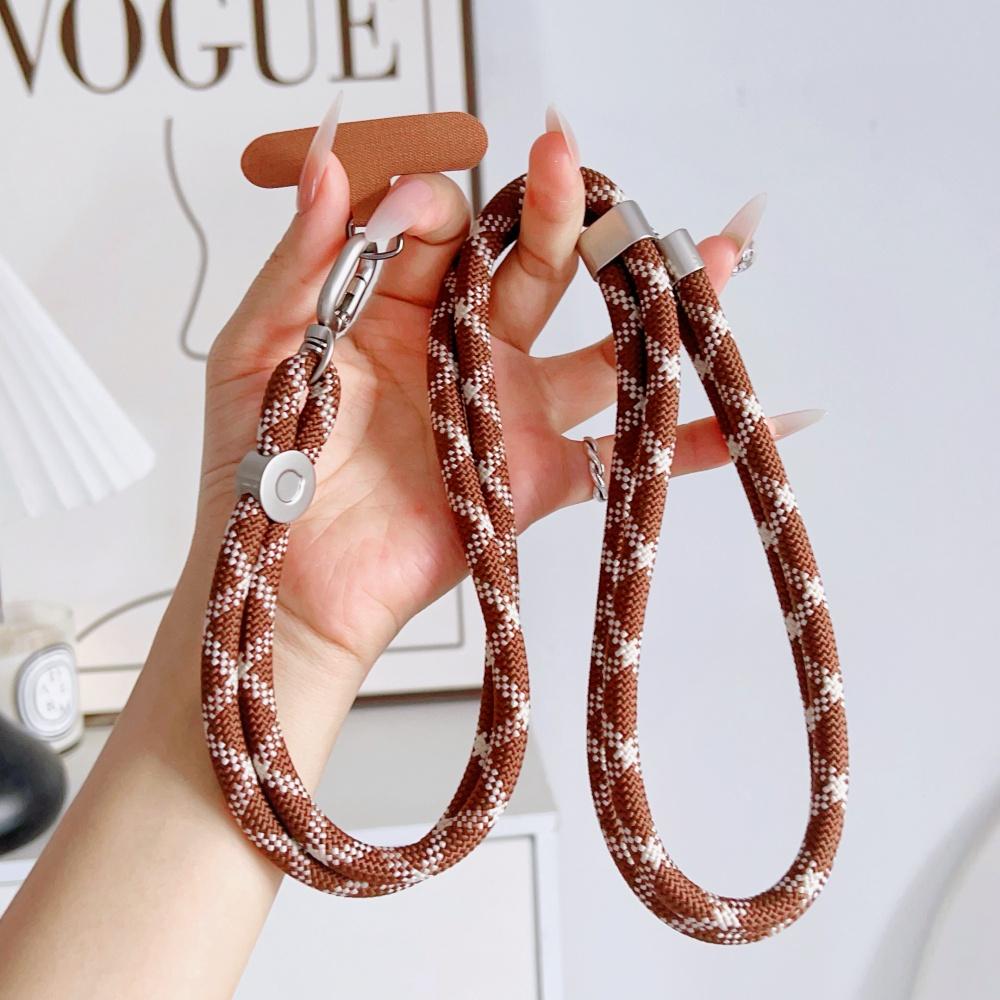 

Adjustable Crossbody Long Lanyard for Mobile Cell Phone Colorful Color Collision Necklace Anti-Lost Strap for Phone Cover