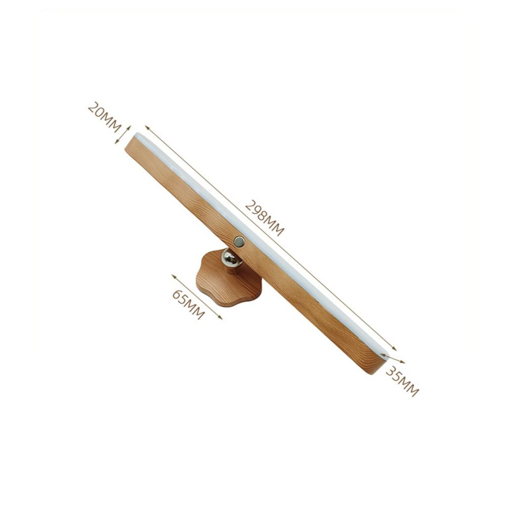 Nueva luz nocturna LED recargable giratoria moderna y elegante con atenuación táctil para dormitorio, luz frontal de espejo y debajo del gabinete