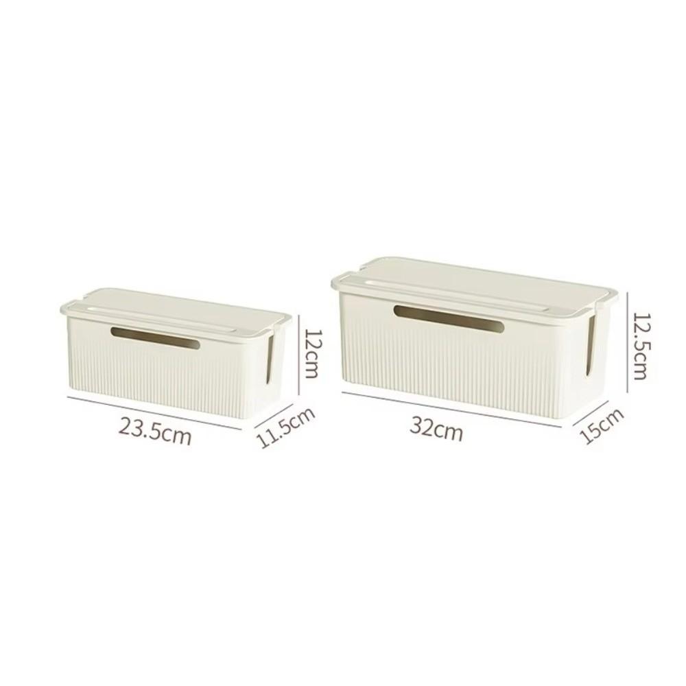Plastic Desktop Storage Box Multi-Purpose Power Socket Management Box