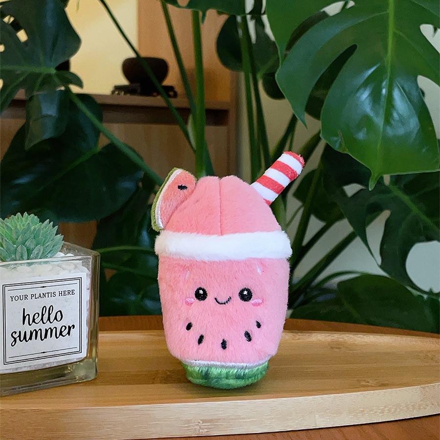 Plush Summer Fruit Shake Toy With Pp Cotton Filling For Kids And Collectors