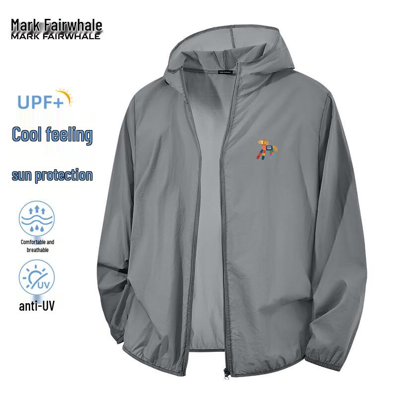 Mark Fairwhale Men's Hooded Lightweight Anti-UV Sun Protection Jacket