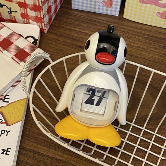 

Yousheng Cartoon Penguin Настольный календарь Ручной пресс Вечный календарь Домашний офис Украшение рабочего стола Орнамент Друзья День рождения Рождественский подарок