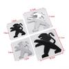 OQUP8 ABS 3D Löwenemblem Fronthaube Heckklappe Abzeichen für Peugeot 2008 3008 2021 2022 2023 Autoaufkleber Decals Styling Zubehör