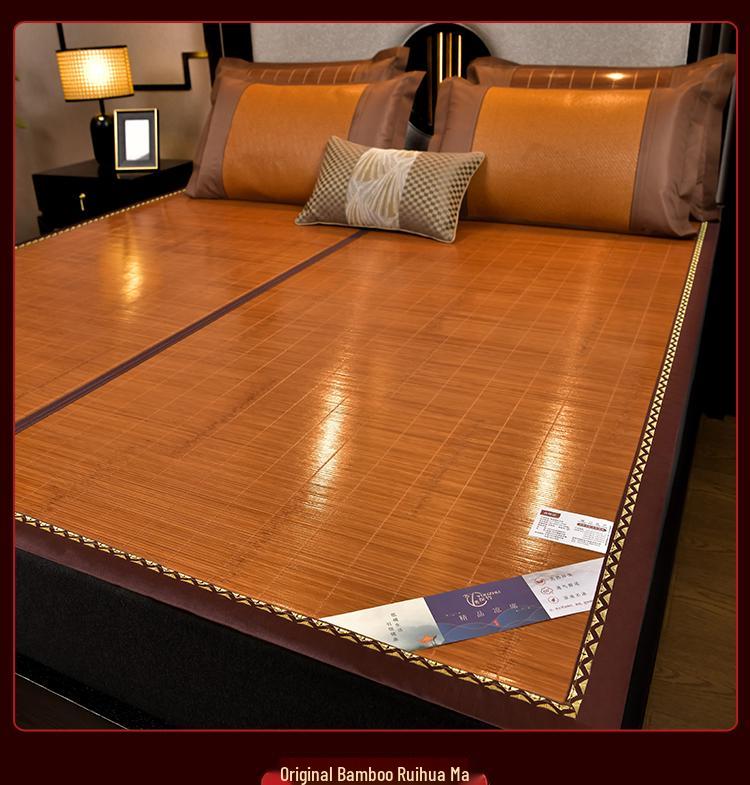 2026 New Style Ice Silk Bamboo Mat - Summer Foldable Dormitory Straw Mat for Single Bed