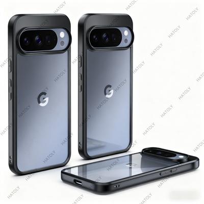 Husă Pentru Google Pixel 10 Pro Pentru Google Pixel 10 Pro TPU Rezistent la șocuri Cadru negru transparent Husă Pentru Pixel 10 10 Pro 10 Pro XL