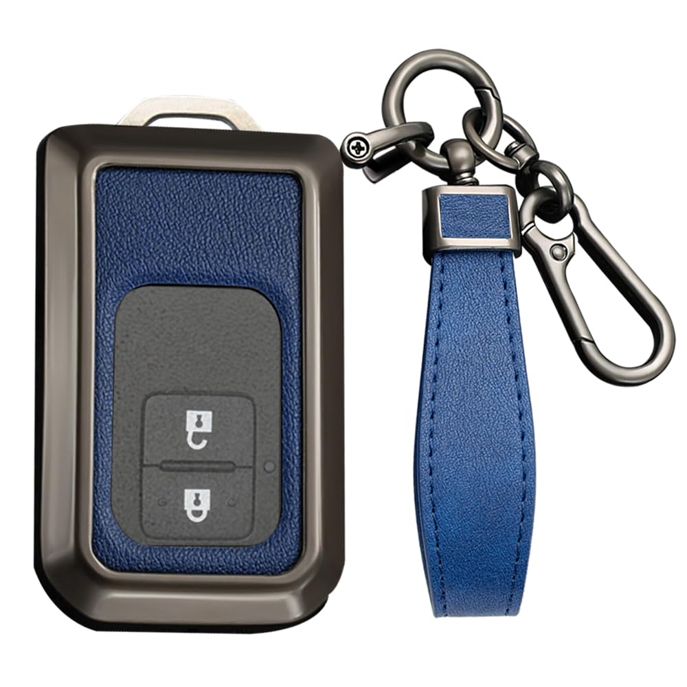 KUNIO Suzuki 2 Button Key Case, Key Holder, Key Cover, PVC Leather, Zinc Alloy,