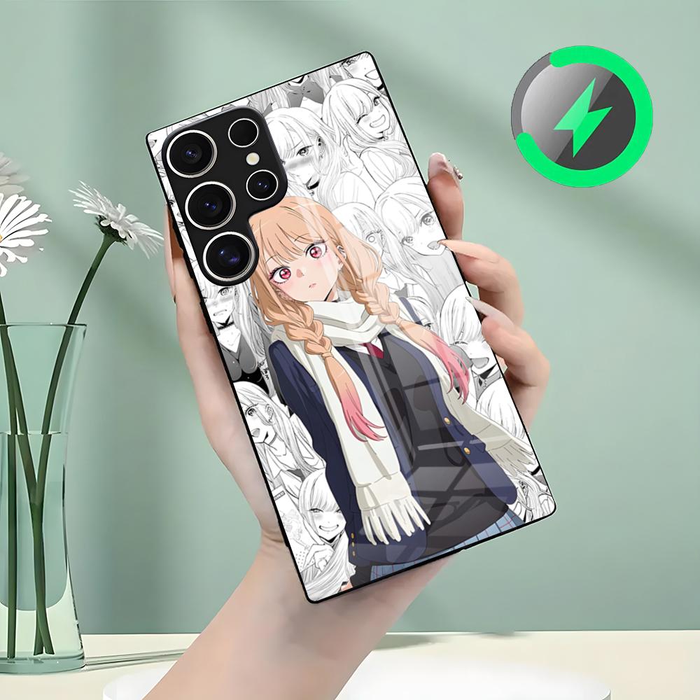 Kitagawa Marin Phone Case For Samsung S26 S25 S24 S23 S22 S21 S20 Edge Ultra Plus FE For Magsafe Glass Case