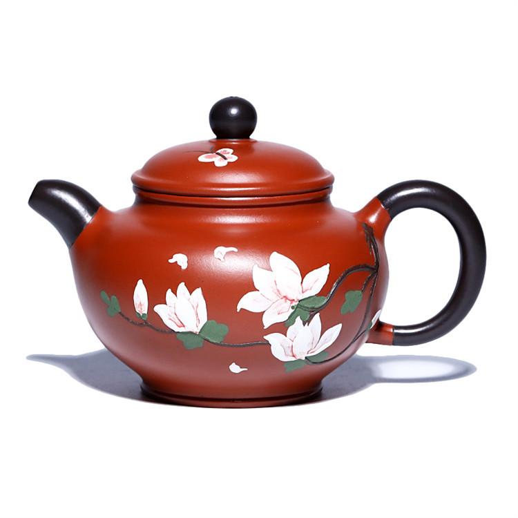

220ml Exquisite Yixing Purple Clay Teapots Handmade Duo Zhi Pot Raw Ore Dahongpao Mud Kettle Chinese Zisha Tea Set Drinkware